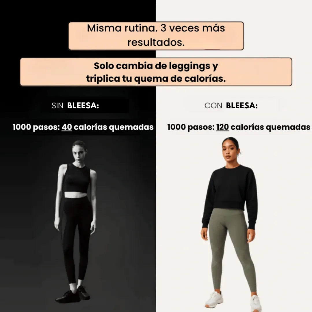 Leggings 3D de Bleesa – Redefine tu silueta sin esfuerzo