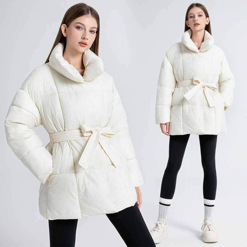 Trendy Winter Coat Ladies' Knee-Length Puffer