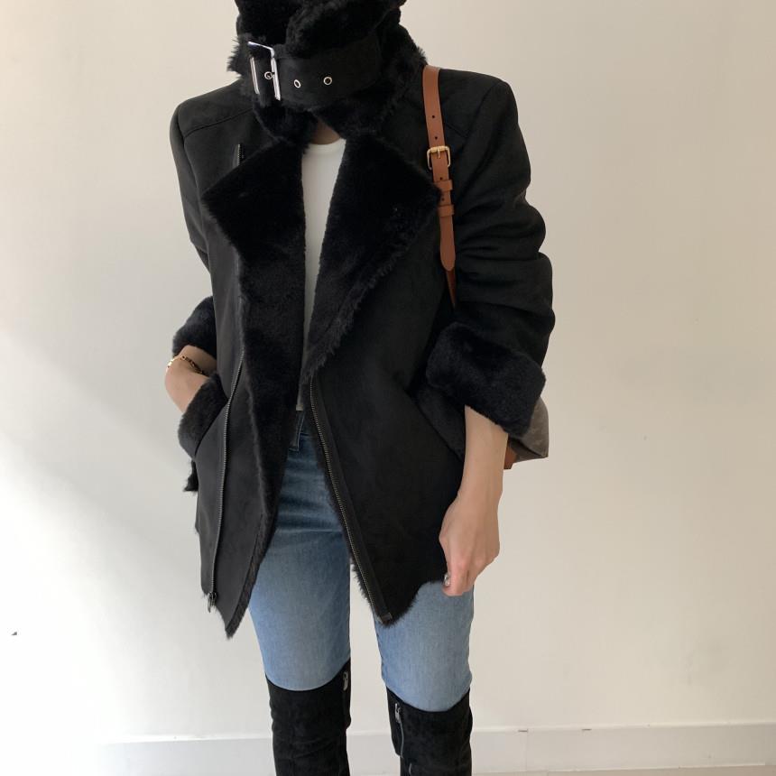 Cozy Oversized Ladies Winter Coat Long Sleeve