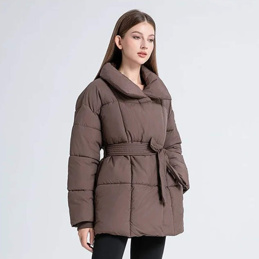 Trendy Winter Coat Ladies' Knee-Length Puffer