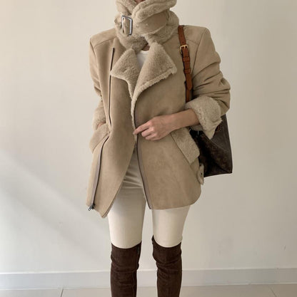 Cozy Oversized Ladies Winter Coat Long Sleeve