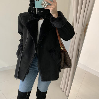 Cozy Oversized Ladies Winter Coat Long Sleeve